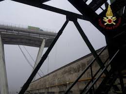 Authorities said the cause of the collapse of a bridge in Genoa